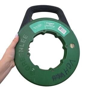 Greenlee 436-10 Nylon Fish Tape 100' x 3/16", Non Conductive Great Condition